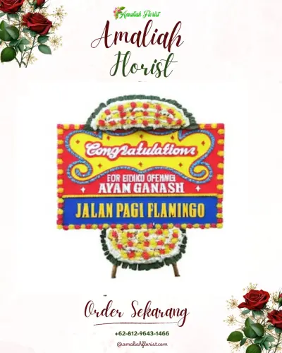 Bunga Papan Congratulation di Gunungjaya